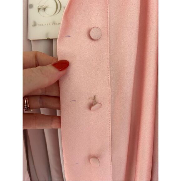 NWT Gigii’s Serenity Pink & Purple Button Front Maxi Dress Size XS MSRP $523 - Picture 8 of 9